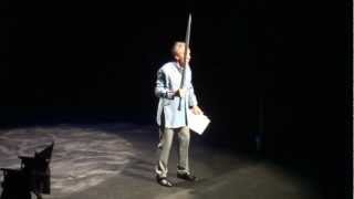 Sir Ian McKellen  Gandalf vs Balrog scene Tauranga Baycourt Theatre 2012 [upl. by Ahsilram]