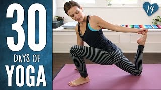 Day 14  Mindful Hatha Yoga Workout  30 Days of Yoga [upl. by Daye]