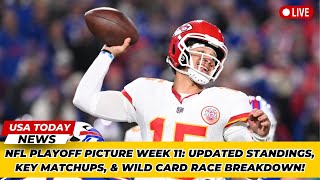 NFL Playoff Picture Week 11 Updated Standings Key Matchups amp Wild Card Race Breakdown [upl. by Tiff733]