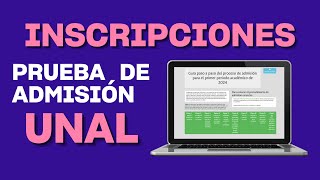 Cómo inscribirse a la prueba de admisión UNAL 2024  Tutorial completo y fácil [upl. by Naek]