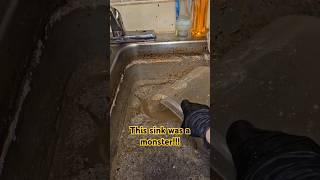 Worlds DIRTIEST Sink Cleaning extremecleaning transformation makeover [upl. by Ariella120]