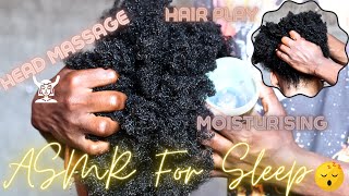 Asmr✨😴 Oiling and Greasing Your Scalp Head massage  No Talking asmr [upl. by Miru939]