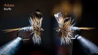 Adams Dry Fly  Most popular dry fly ever created  McFly Angler Fly Tying Tutorials [upl. by Shu]