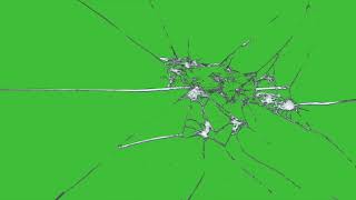 Green Screen Broken Glass 4K UHD [upl. by Erdnaet]