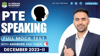 PTE Speaking Full Mock Test with Answers  December 2023II  LA Language academy PTE NAATI IELTS [upl. by Keyes]