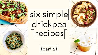 6 Simple amp Delicious Recipes Using 1 Can of Chickpeas part two [upl. by Dmitri505]