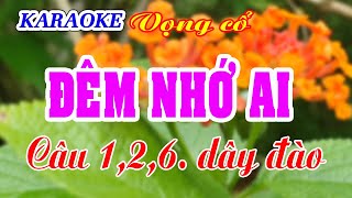 KARAOKE ĐÊM NHỚ AI  VC 126 Dây đào [upl. by Adnarb]