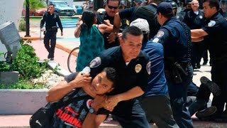 Antorcha Campesina Desaloja brutalmente el Gobierno de Mexicali a manifestantes [upl. by Holmen]