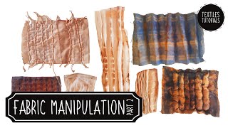 Fabric Manipulation with Stripes  Textiles Demonstrations  Part 22 [upl. by Kere535]