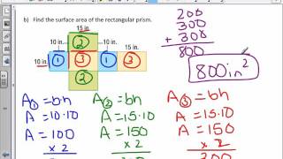 6th Grade 103 Surface Area of Rectangular Prisms [upl. by Fifine731]