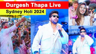 Ghamandi Bro घमण्डी ब्रो  Durgesh Thapa Live From Sydney Holi Mela 2024  Durgesh Thapa New Song [upl. by Anneiv]