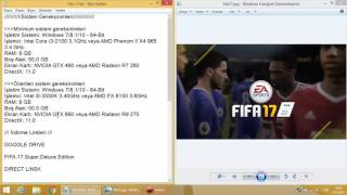 Fifa 2017 İndirme Kurulum ve Crack [upl. by Primalia]