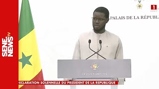 DIRECT  Suivez limportante déclaration du président Bassirou Diomaye Faye [upl. by Ahsaz]