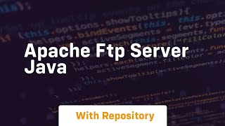 apache ftp server java [upl. by Ytissac834]