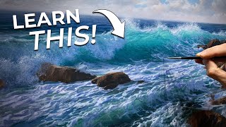 Livestream Painting a Breaking Wave  Seascapes Techniques in Oils [upl. by Shaughn429]