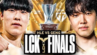 THE BEST LCK FINALS IVE EVER WATCHED  HLE VS GENG LCK SUMMER 2024  CAEDREL [upl. by Hairahcez]