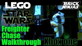 Lego Star Wars The Force Awakens Freighter Chase Walthrough Xbox One [upl. by Merlina371]