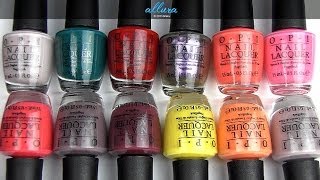 OPI Brazil Collection Live Application amp Review [upl. by Eirol]