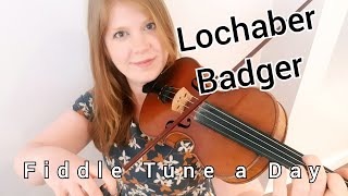 Lochaber Badger Reel FIDDLE TUNE A DAY [upl. by Inattirb]