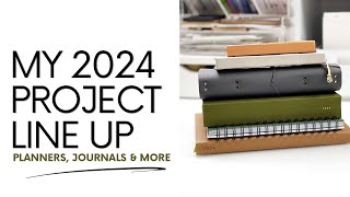 My 2024 Project Line Up  Planners Journals amp More [upl. by Kcirrem28]