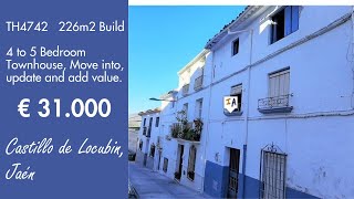 Just 31K 4 to 5 Bed 226m2 move in and update Property for sale in Spain inland Andalucia TH4742 [upl. by Dalston]