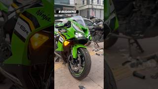 Zx6r new new colour modified 😱￼skdbikeworld shorts [upl. by Yadsnil]