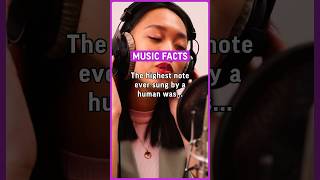 The highest note ever sung by a human was a G10 sung by Georgia Brown in 2004 music facts [upl. by Elleirbag797]