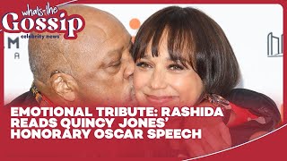 Rashida Jones Accepts Late Father Quincy Jones’ Honorary Oscar Speech [upl. by Greenburg]