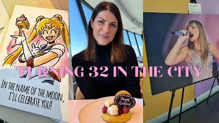 BIRTHDAY VLOG  Blowing 32 candles dream TORONTO DAY CN TOWER TAYLOR SWIFT gallery 🩷 [upl. by Kcirdor]