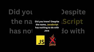 JavaScript Isn’t Related to Java at All javascriptdevelopment javascriptdev coding programming [upl. by Ahseekat162]