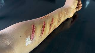 HOW TO MAKE SPECIAL EFFECTS WOUND TUTORIAL FOR BEGINNERS  DIY SCULPT GEL [upl. by Sik]