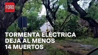 Tormenta eléctrica deja varios muertos y severas afectaciones en Buenos Aires Argentina [upl. by Stevenson418]