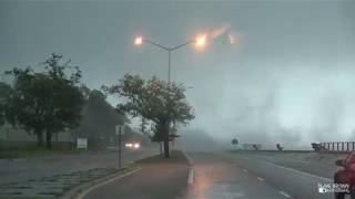 Incredible Waterspout Makes Landfall 4 14 18 Long Beach MS [upl. by Jareen273]