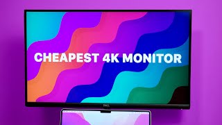 On A Budget Cheapest 4K Monitor For MacBook  Dell S2721QS Review [upl. by Anilek234]