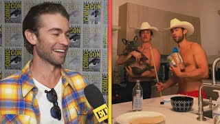 Chace Crawford REACTS to Keleigh Teller Turning Him Into a TikTok Star Exclusive [upl. by Nelyag]