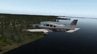 XPlane 10  VFR landing at Cape Canaveral AFS SKID STRIP [upl. by Ridglee293]