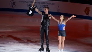 Mishina  Galliamov  Måneskin  Europeans 2022  EX  Мишина  Галлямов  ЧЕ  16012022 [upl. by Aihsemak]