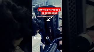 Why leg workout is so exhausting shorts [upl. by Countess]