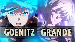 GBVSR🔥Goenitz Gran Vs Grande Lucilius🔥 High Level Gameplay [upl. by Hyacintha739]