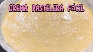 Receta CREMA PASTELERA fácil RecetasRicasdeIrene [upl. by Enilhtak]