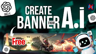 Create Amazing Banner From Ai  DallE 2   Use these FREE AI Art Generators [upl. by Tnert625]