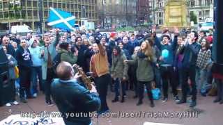 Thatcher Death Party  Glasgow Celebration 8th April 2013 [upl. by Yllitnahc143]