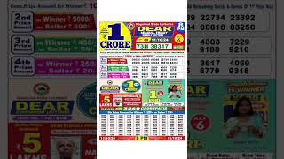 DEAR LOTTERY SAMBAD MORNING 8PM RESULT TODAY LIVE DRAW ON 11102024 NAGALAND [upl. by Modestia]