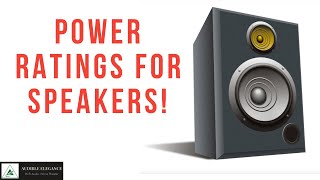 Power Ratings For Your Speakers [upl. by Fairleigh267]