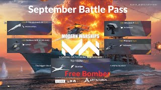 Whats New In September Battle Pass  Modern Warships [upl. by Alliuqat957]