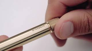 Mechanical Pen by Wingback In Brass and Stainless Steel [upl. by Andria878]