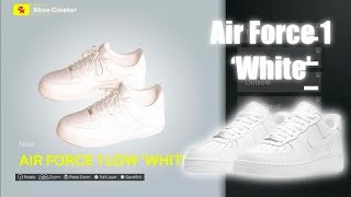 How To Make Air Force 1 White Low  NBA2K25 [upl. by Chae]