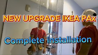 Complete installation of new upgrade IKEA PAX closet [upl. by Yleik198]