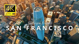 San Francisco California USA 🇺🇸 in 4K ULTRA HD 60FPS Video by Drone [upl. by Llien]