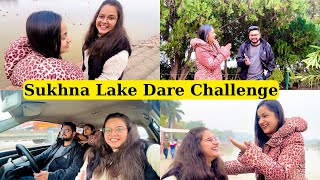 Sukhna Lake Te Himani Nal Kita Dare Challenge  Funny Vlog 😆  Amanjass Vlogs [upl. by Cecily935]